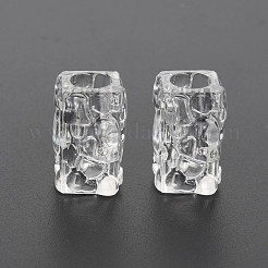 Transparent Crackle Acrylic European Beads&nbsp;CACR-S010-09