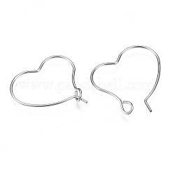304 Stainless Steel Hoop Earring Findings&nbsp;STAS-S117-010A-01