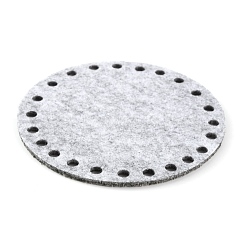 Flat Round Felt Fabric&nbsp;DIY-WH0250-76D