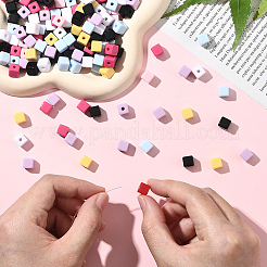 200Pcs Opaque Acrylic Beads&nbsp;FIND-SP0004-85