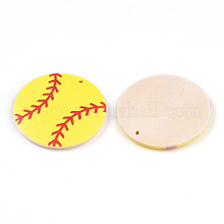 Printing Wood Pendants&nbsp;WOOD-N016-52B-01
