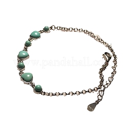 Synthetic Turquoise Link Bracelets&nbsp;BJEW-C146-04