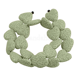 Dyed Natural Lava Rock Bead Strands&nbsp;G917-7