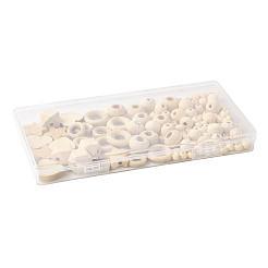 120Pcs 10 Styles Unfinished Wood Beads&nbsp;WOOD-FS0002-37
