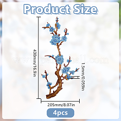 Polyester Clothing Patches&nbsp;PATC-WH0021-035A