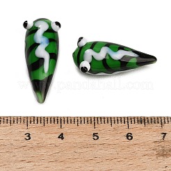 Handmade Lampwork Worm Figurines&nbsp;LA-CBA77D3-01G