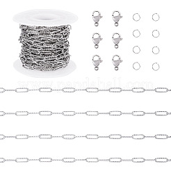 DIY 304 Stainless Steel Link Chains Bracelets/Necklaces Making Kits&nbsp;DIY-TA0012-41B