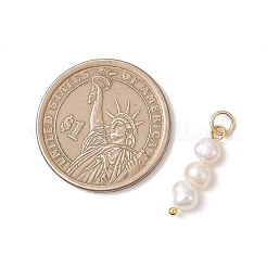 Natural Baroque Keshi Pearl Two Sides Polished Pendants&nbsp;PALLOY-JF04814-02