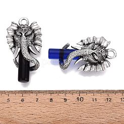 Alloy Glass Pendants&nbsp;GL-N004-03AS