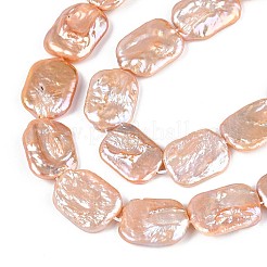 Natural Baroque Pearl Keshi Pearl Beads Strands&nbsp;PEAR-S020-D07-03