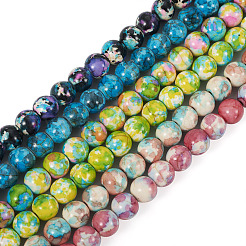 6 Strands 6 Colors Synthetic Turquoise Dyed Beads Strands&nbsp;TURQ-TA0001-03