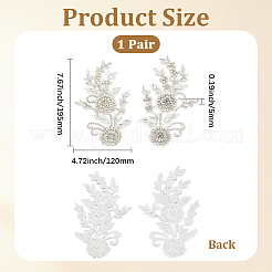 Polyester with Glass Rhinestone Sewing Decorate&nbsp;DIY-WH20032-138A