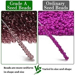 FGB 8/0 Grade A Round Glass Seed Beads&nbsp;SEED-Q006-3mm-F06