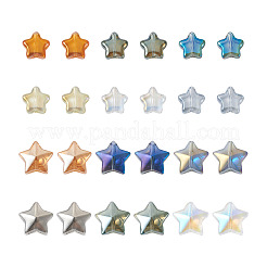 210Pcs 12 Style Electroplate Glass Beads&nbsp;EGLA-SW0001-03