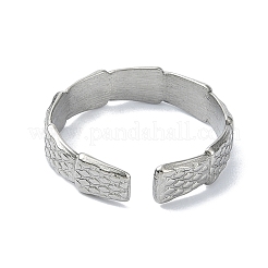 304 Stainless Steel Cuff Rings for Women&nbsp;RJEW-M019-15P