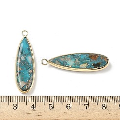 Dyed Synthetic Imperial Jasper Pendants&nbsp;G-D337-02G