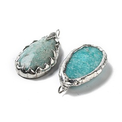 Natural Amazonite Pendants&nbsp;G-G069-03P