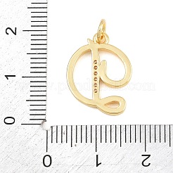 Brass Micro Pave Clear Cubic Zirconia Pendants&nbsp;CU-CBA7939-01D-G