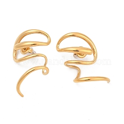 304 Stainless Steel Line Stud Earrings&nbsp;EJEW-D306-05G