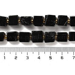 Natural Black Tourmaline Beads Strands&nbsp;G-G053-B08-01