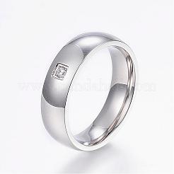304 Stainless Steel Wide Band Rings&nbsp;RJEW-G082-02