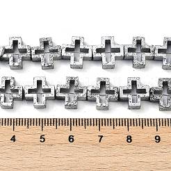 Electroplated Natural Lava Rock Beads Strands&nbsp;G-K388-02H