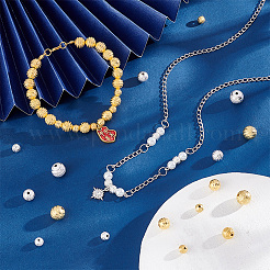 190pcs 6 Style Brass Beads&nbsp;KK-PH0005-51