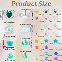 870Pcs 24 Colors Opaque & Transparent Acrylic Beads&nbsp;MACR-PA0001-40