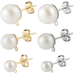 304 Stainless Steel Stud Earring Findings&nbsp;EJEW-SP0001-17A