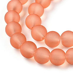 Transparent Glass Bead Strands&nbsp;GLAA-S031-6mm-33-1