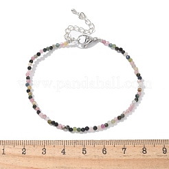 Natural Multicolor Tourmaline Bead Bracelets&nbsp;X-BJEW-JB04555-06