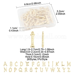 26Pcs 26 Styles Brass Pendants&nbsp;KK-FS0001-65G