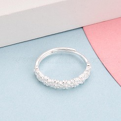 925 Sterling Silver Adjustable Finger Rings for Women&nbsp;STER-N016-146S