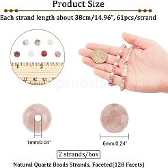 Natural Violet Strawberry Quartz Beads Strands&nbsp;G-NB0003-66