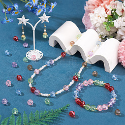 80Pcs Handmade Transparent Lampwork Beads&nbsp;FIND-TAD0001-04D