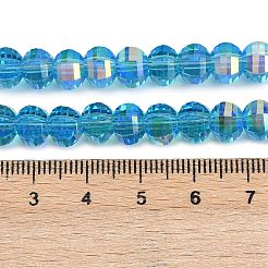 Electroplate Transparent Glass Beads Strands&nbsp;EGLA-B011-08A-AB07