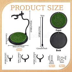 2 Bags Imitation Grass Adjustable Plastic Action Figure Displays&nbsp;ODIS-FG0002-29B