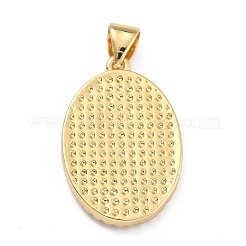 Brass Micro Pave Cubic Zirconia Pendants&nbsp;KK-G402-15G-A