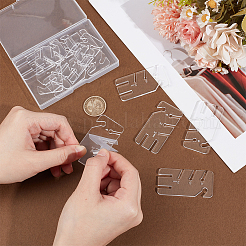 12Pcs Acrylic Crochet Knitting Loom Board&nbsp;DIY-BC0015-06