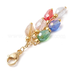 Christmas Lamp Bulb Glass Beaded Pendant Deciration&nbsp;HJEW-JM02061