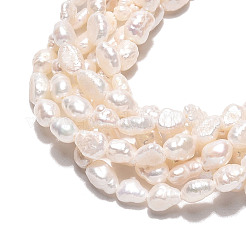 Natural Cultured Freshwater Pearl Beads Strands&nbsp;PEAR-N014-03H-01