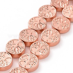 Electroplated Non-magnetic Synthetic Hematite Beads Strands&nbsp;G-C006-07