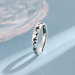 Adjustable Brass Cuff Open Rings for Women&nbsp;WG0F3D9-01