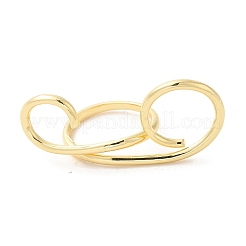Brass Wire Open Cuff Rings&nbsp;RJEW-P098-01G