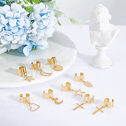 8 Pairs 8 Style 304 Stainless Steel Cuff Earrings&nbsp;EJEW-UN00004