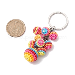 ABS Plastic Waxberry Pendant Keychains&nbsp;KEYC-JKC01044