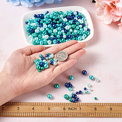 Baking Paint Pearlized Glass Pearl Round Beads&nbsp;HY-CW0001-01