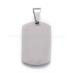 201 Stainless Steel Stamping Blank Tag Pendants&nbsp;STAS-O044-01-122