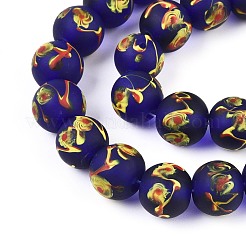 Handmade Lampwork Beads Strands&nbsp;LAMP-N028-05H