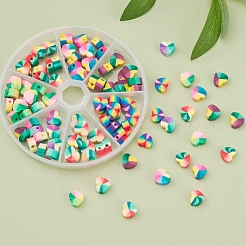 98~105Pcs 7 Colors Handmade Polymer Clay Beads&nbsp;CLAY-YW0001-49